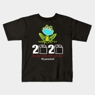 Frog 2020 The year when shit got real Kids T-Shirt